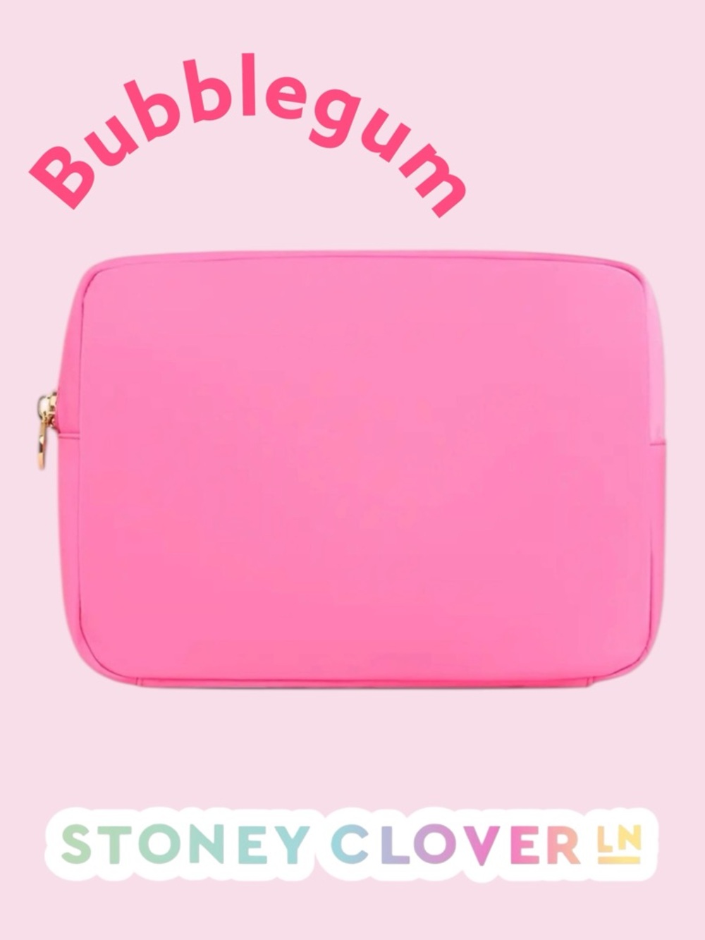 NWT Stoney Clover Lane SCL Large Bubblegum Pouch
